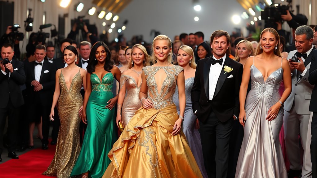 metallic glamour and bold styles