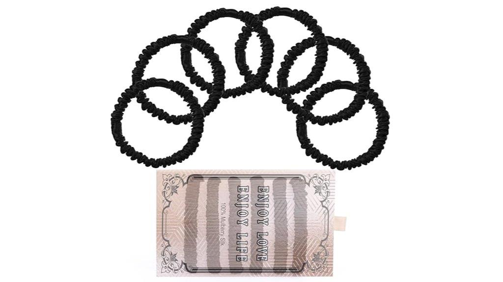 mulberry silk hair ties