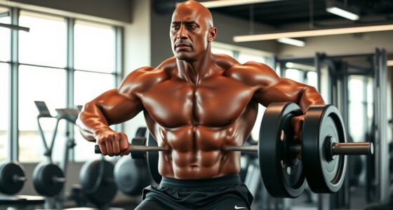 muscular disciplined fitness routine