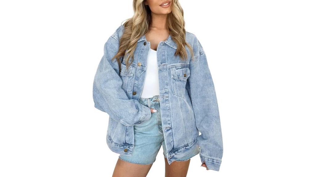 oversized denim jean jacket