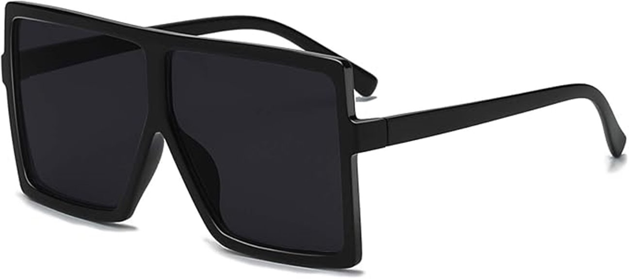oversized flat top shades