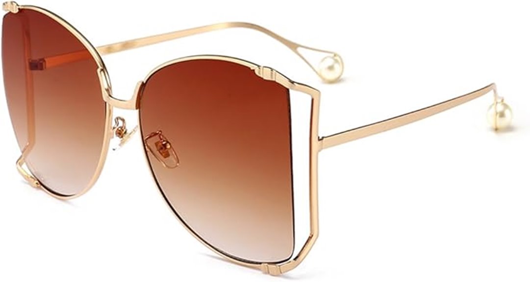 oversized pearl semi rimless