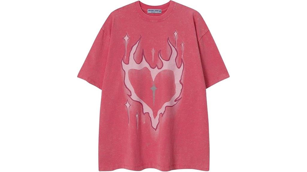oversized portrait print t shirts