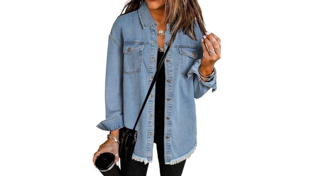 oversized women s denim jacket