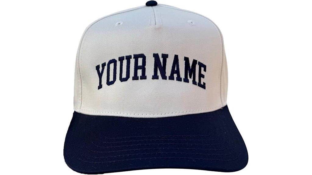 personalized embroidered baseball cap