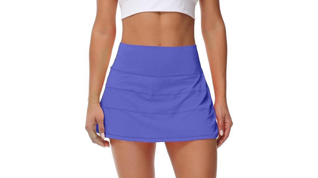 pleated tennis skirt with pockets