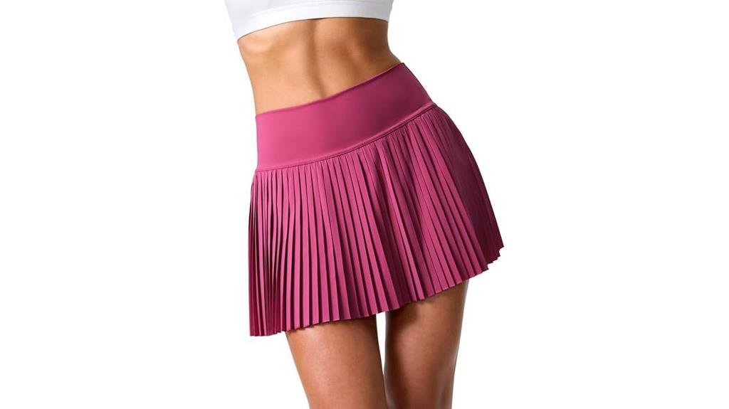 pleated women s tennis skirt