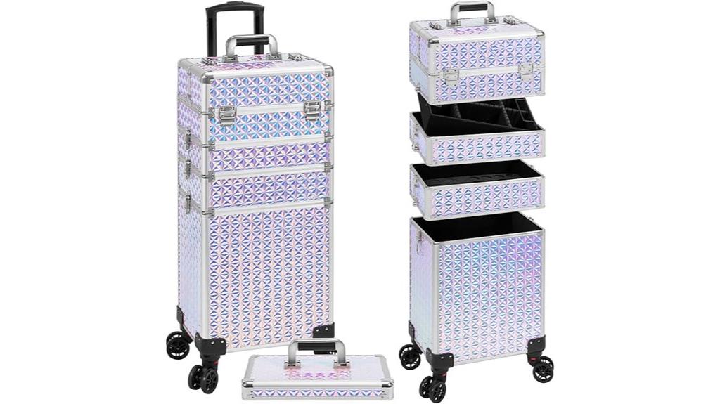 portable 5 in 1 makeup organizer