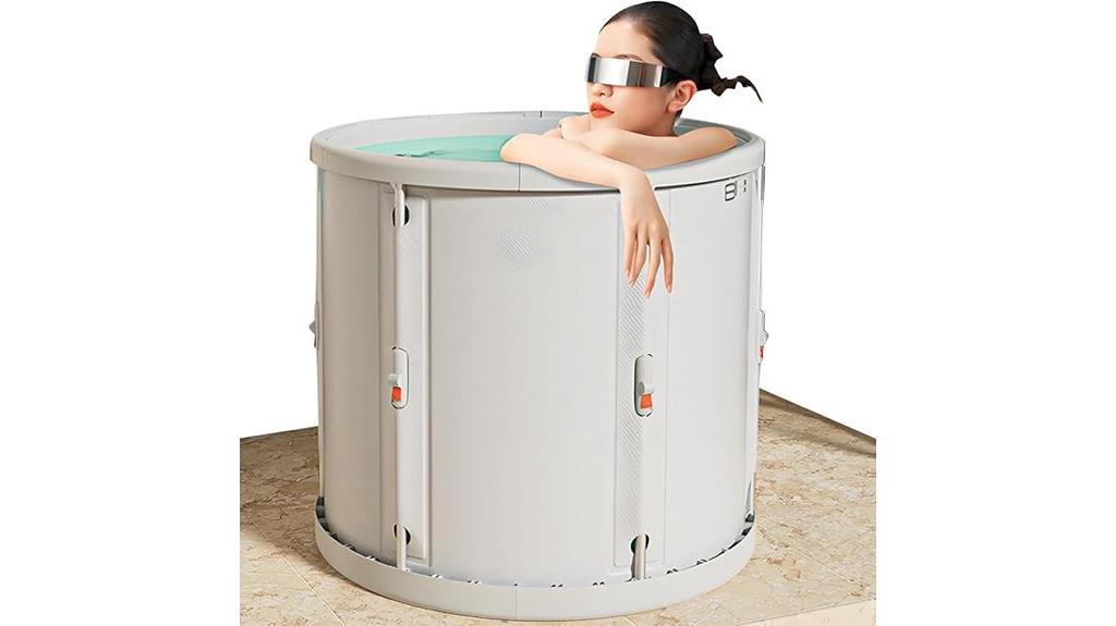 portable adult bathtub with cover