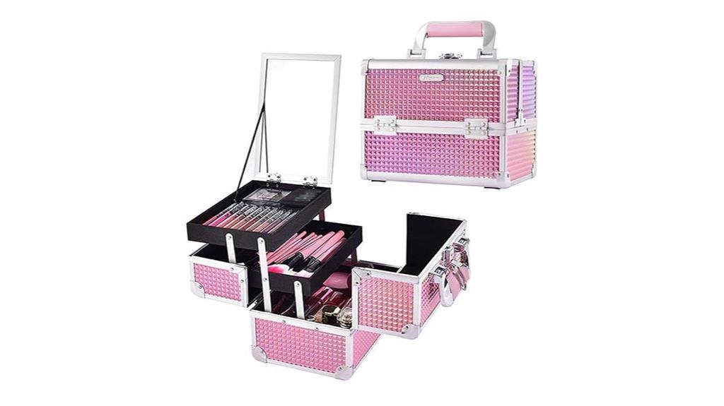 portable makeup organizer case