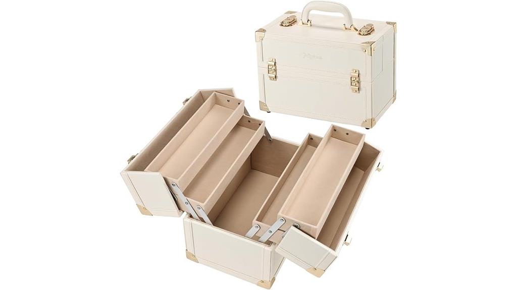portable makeup train case