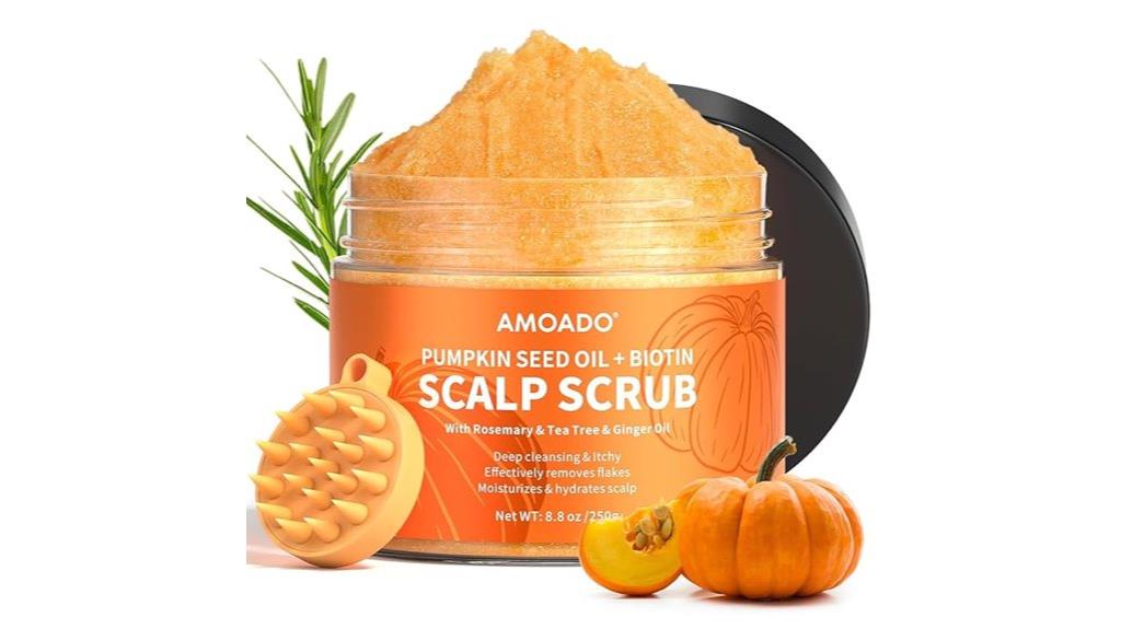 pumpkin seed oil scalp scrub