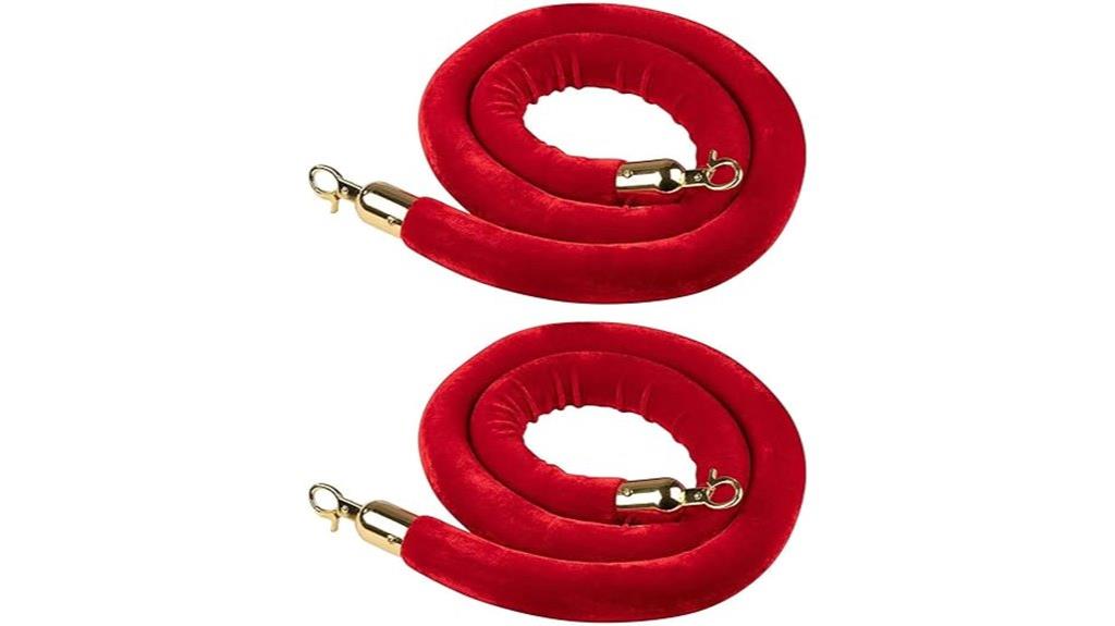 red velvet stanchion ropes