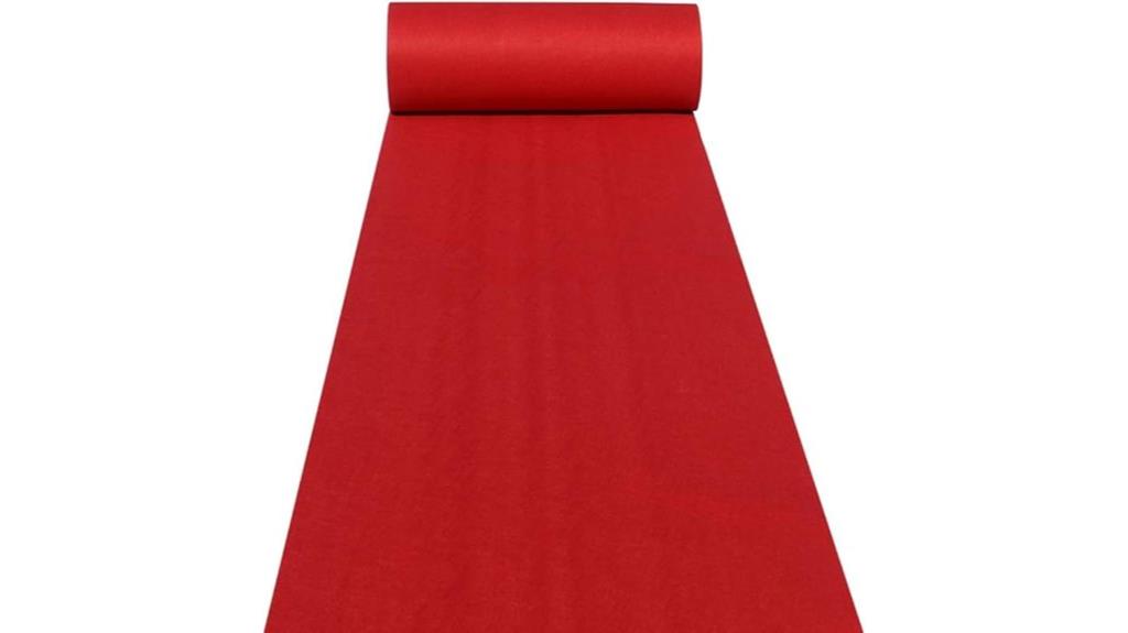 red wedding carpet runner