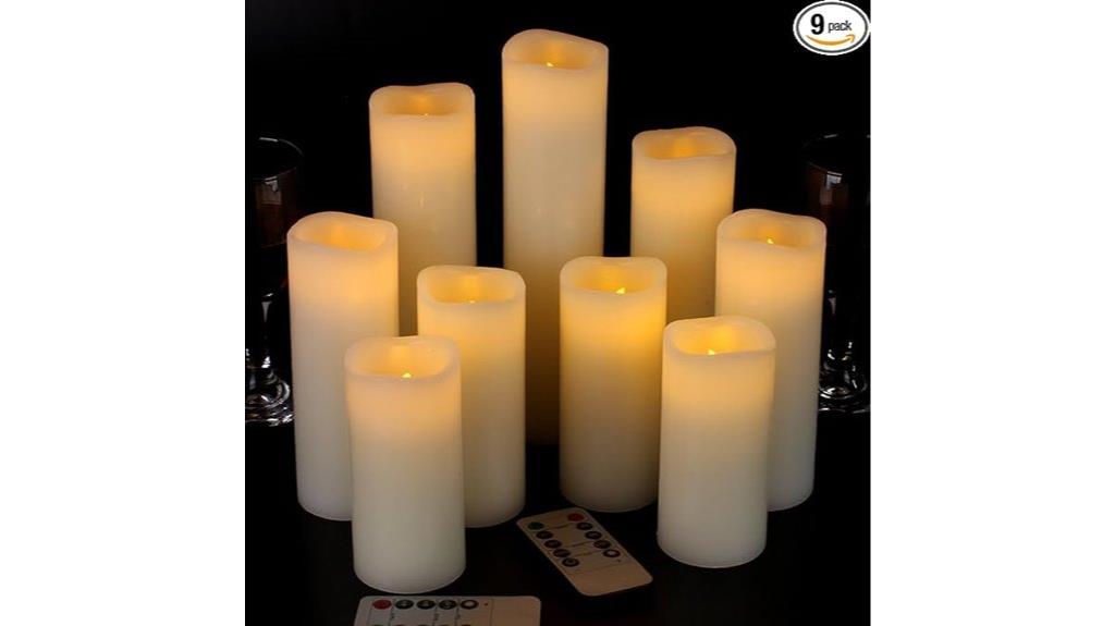 remote controlled flameless candles