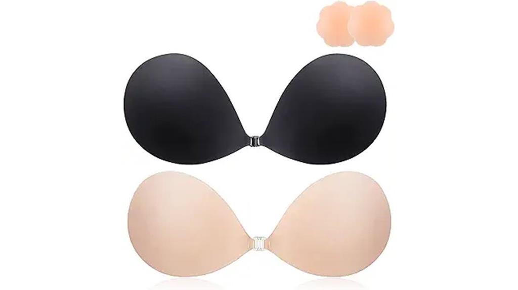 reusable backless push up bra