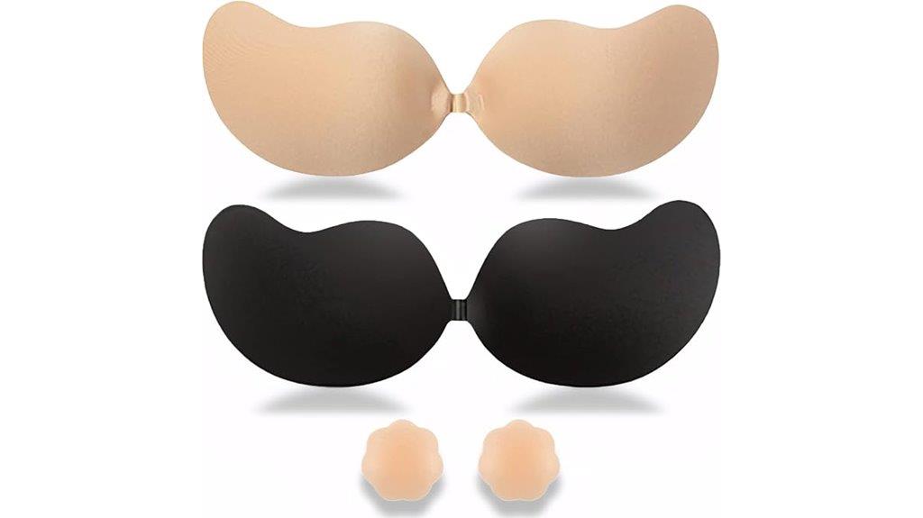 reusable strapless push up bras