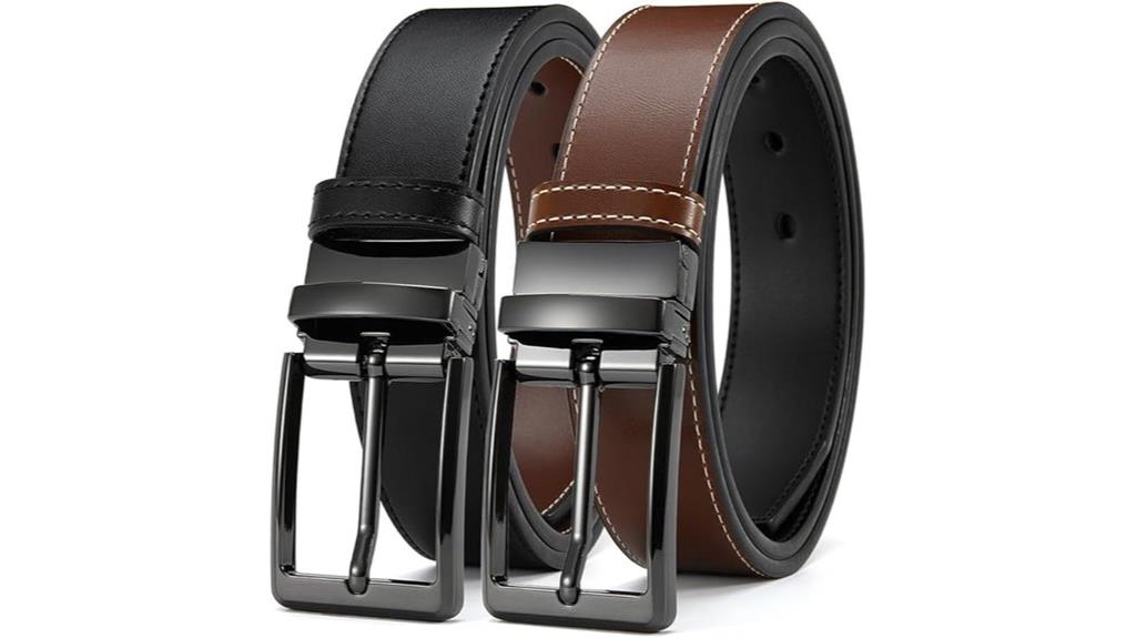 reversible leather men s belt