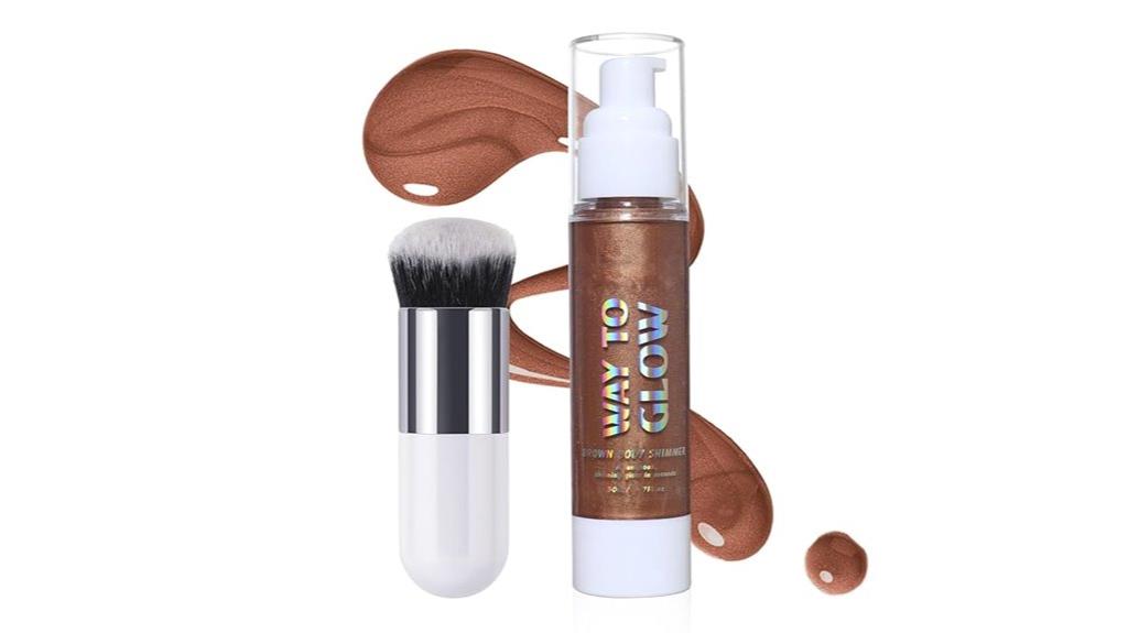 rose gold shimmer oil