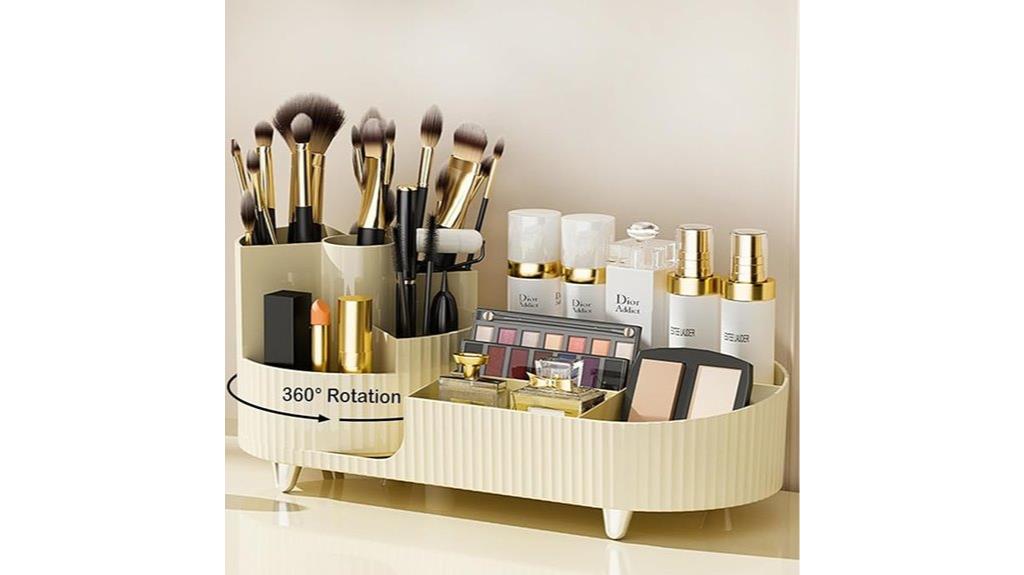 rotating makeup organizer