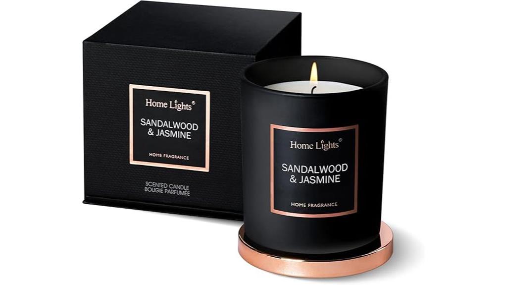 sandalwood jasmine soy candle