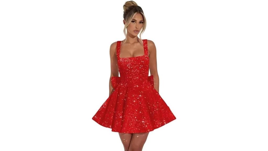 sequin teen homecoming dress