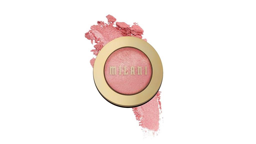 shimmering baked blush