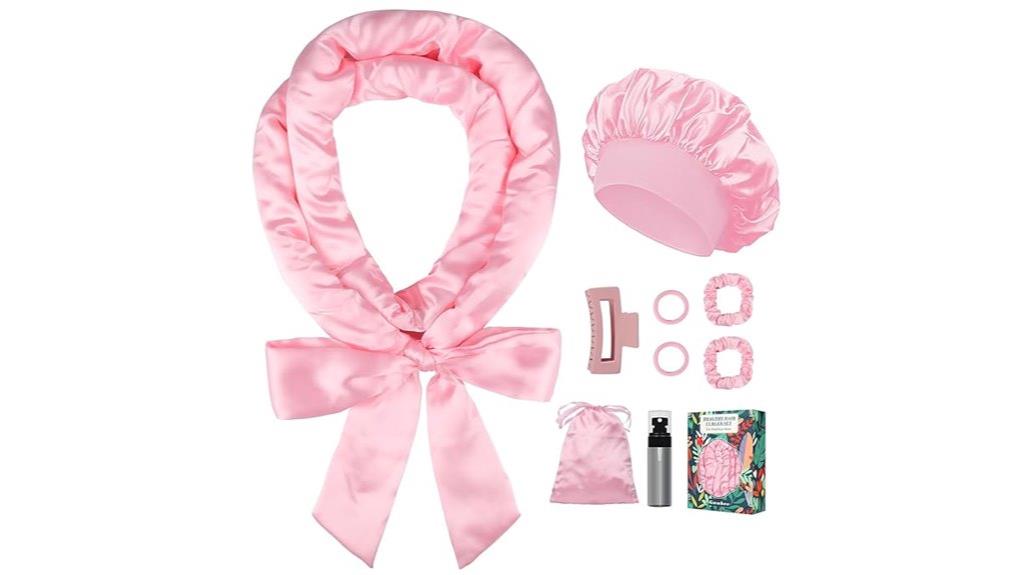 silk sleep curling set