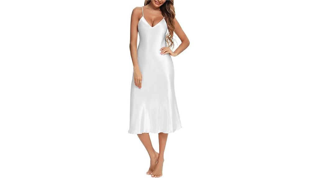 silky long nightdress
