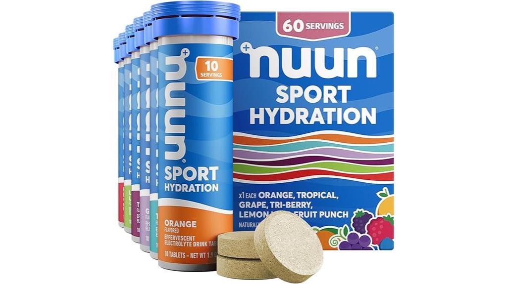 six pack electrolyte tablets