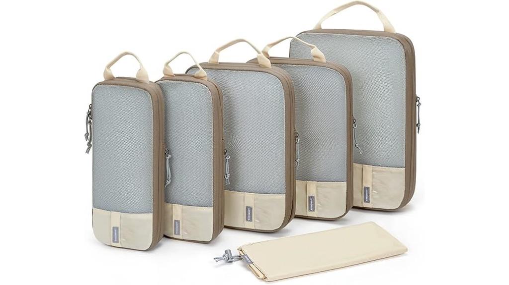 six piece packing cube set