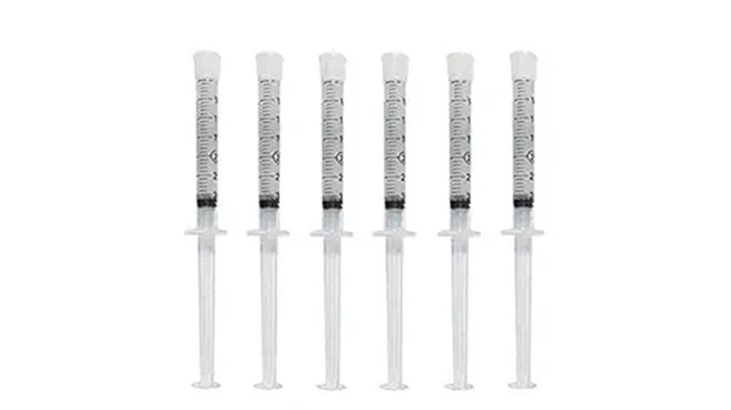 six piece whitening gel