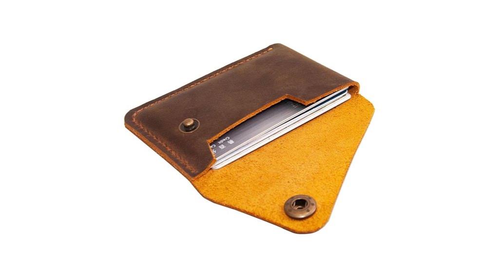 slim leather card wallet