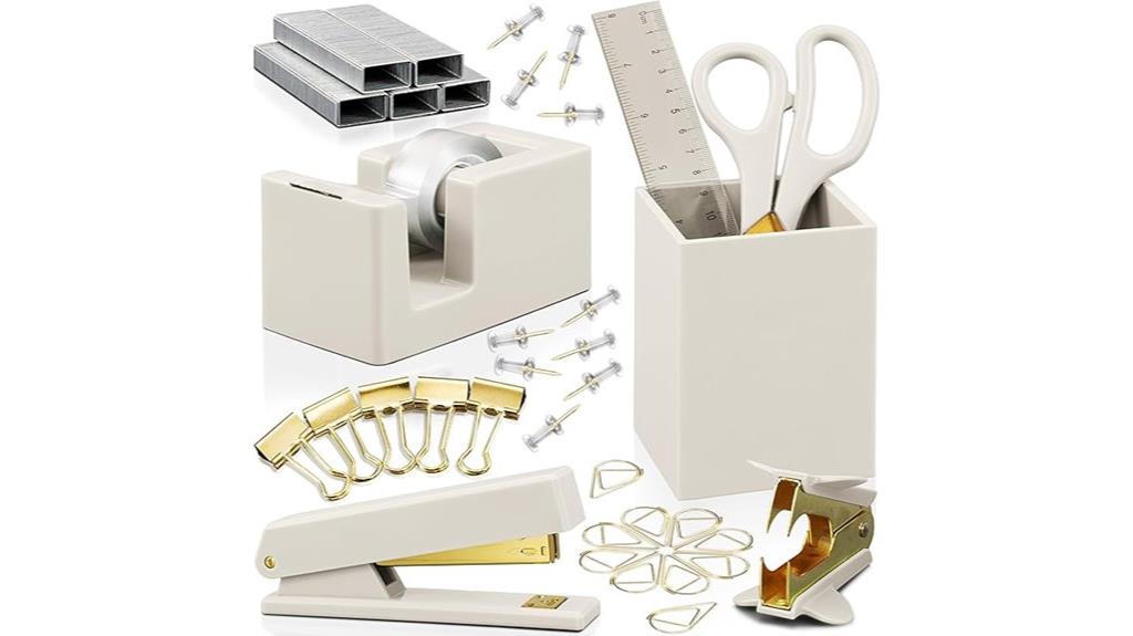 stylish desk organizer set