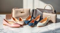 stylish foldable flats and purses