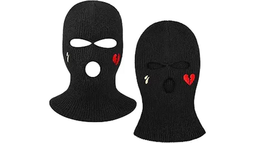 three hole winter mask