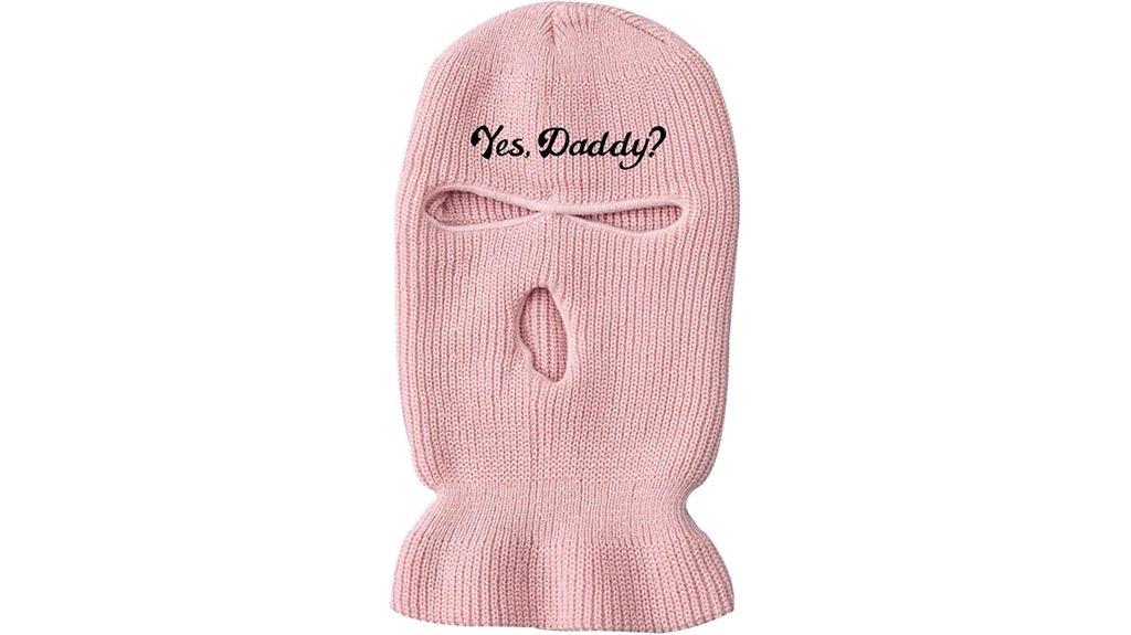 three hole wool balaclava