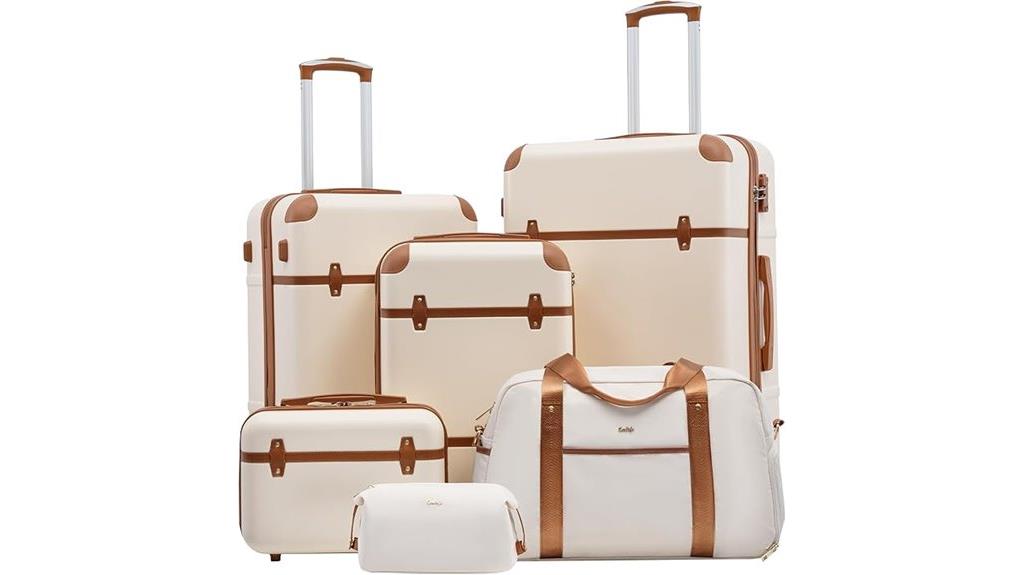 three piece hardside luggage