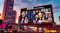 top hollywood celebrities 2025