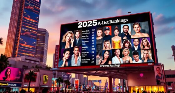 top hollywood celebrities 2025