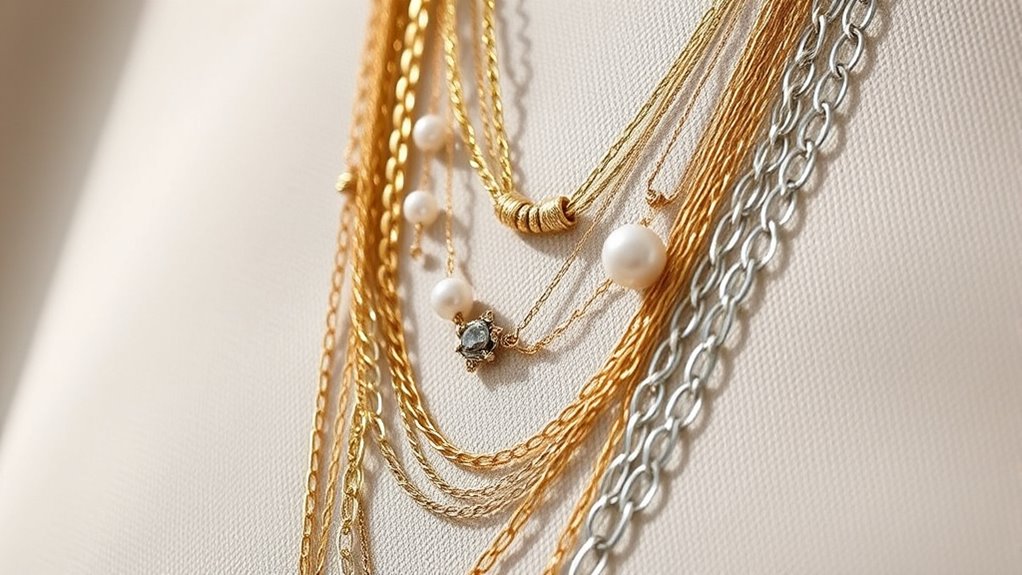 top layered necklace trends