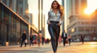 top vegan leather pants
