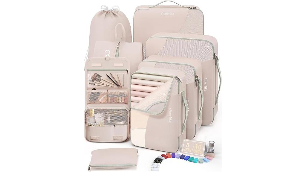 travel packing cubes set