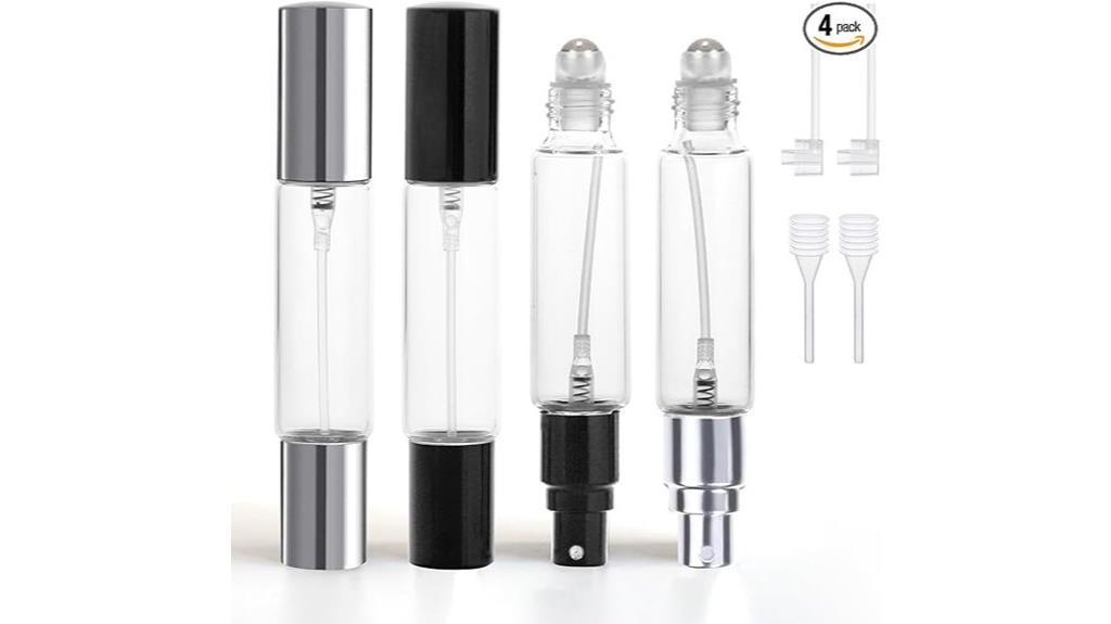 travel sized dual perfume bottles