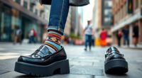 trendy comfortable platform loafers
