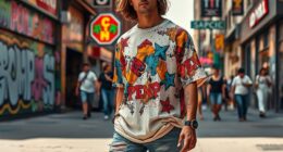 trendy oversized celebrity tees