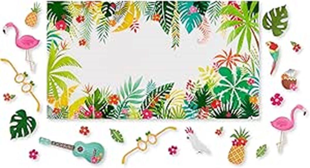 tropical luau party supplies