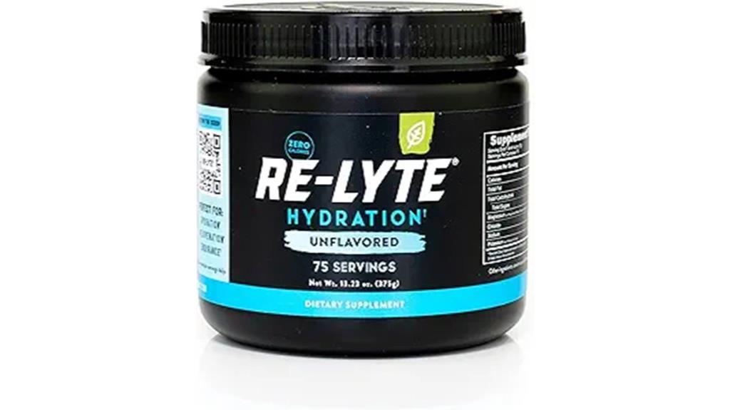 unflavored hydration electrolyte powder