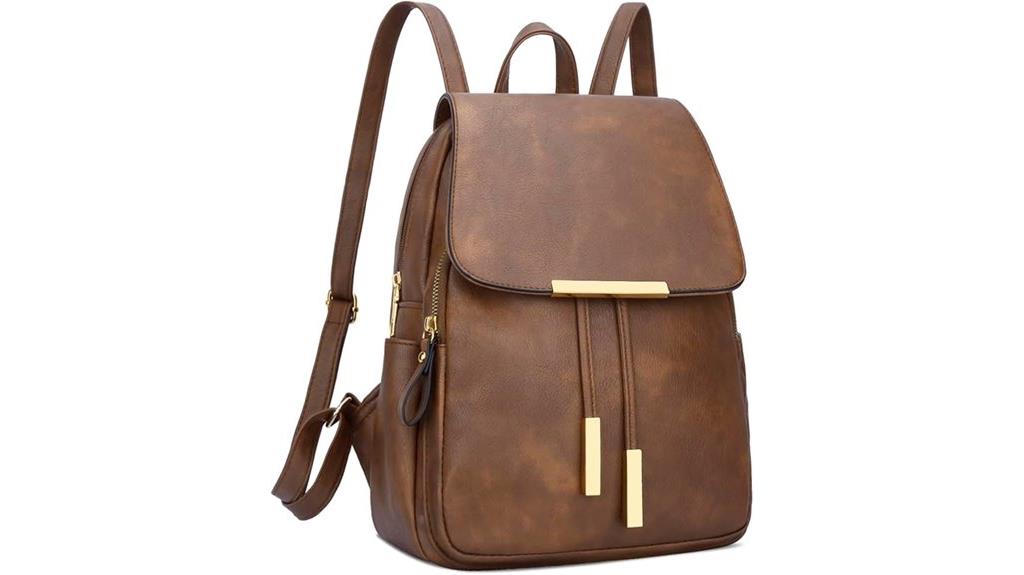 vegan leather backpack purse