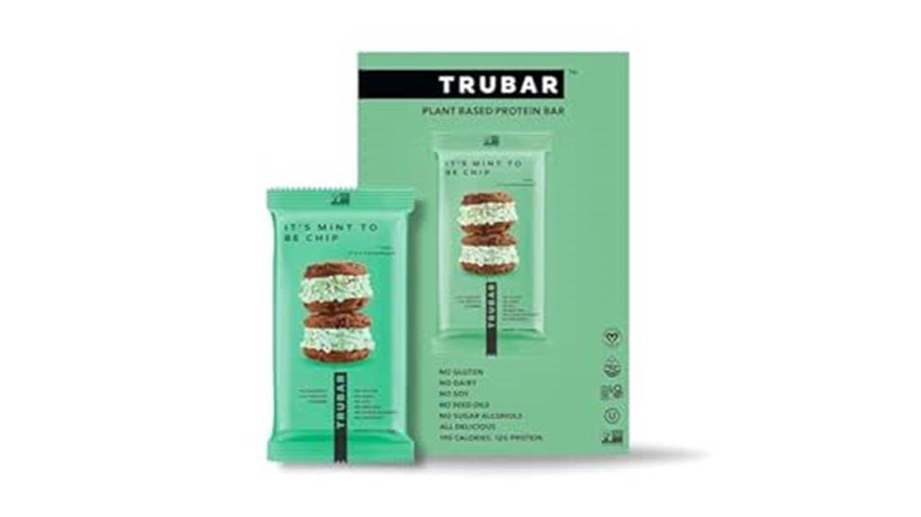 vegan mint protein bar
